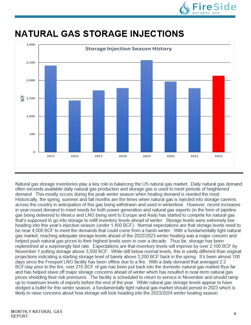 October Monthly Newsletter Fireside Natural Gas