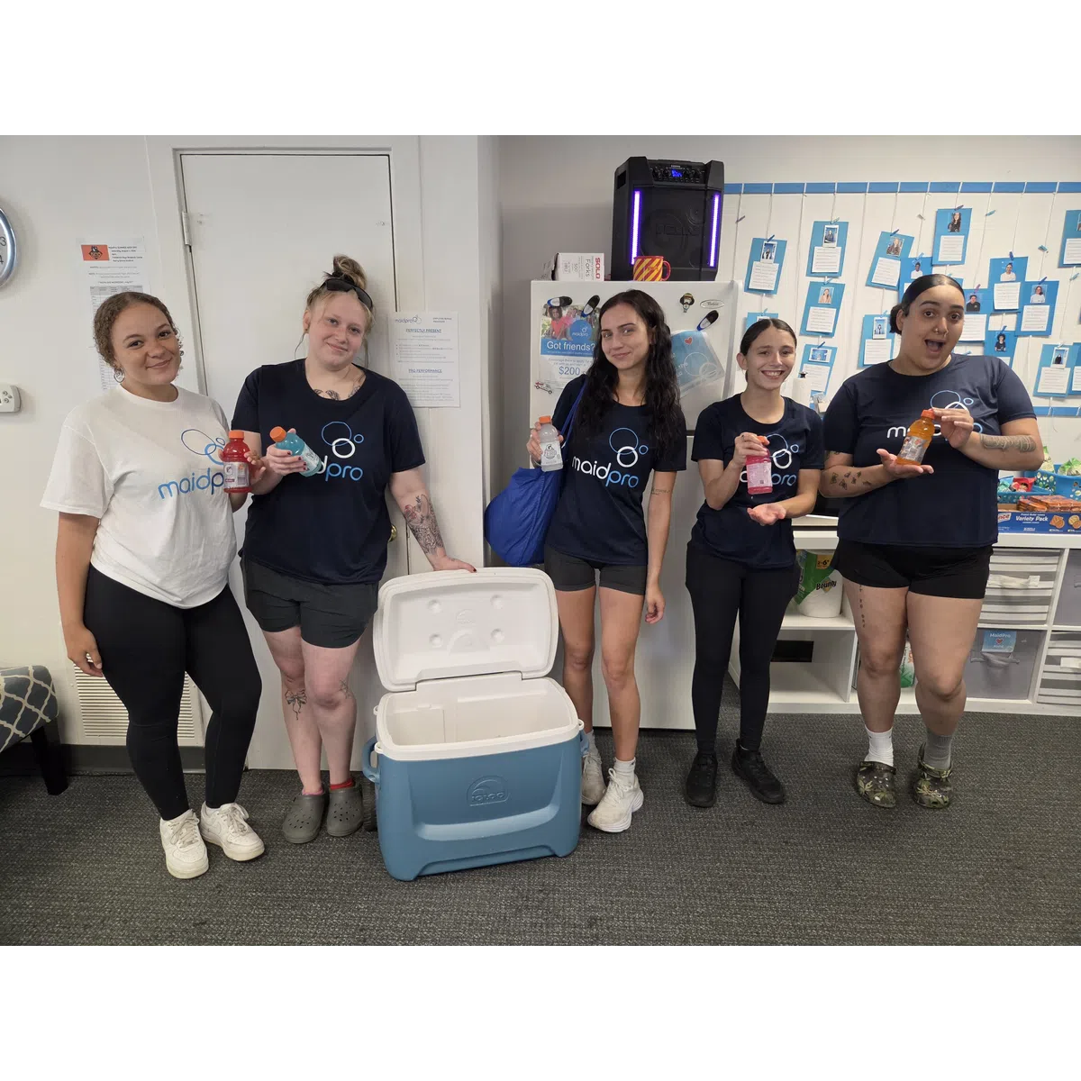 MaidPro Frederick house cleaning professionals posing for a team photo