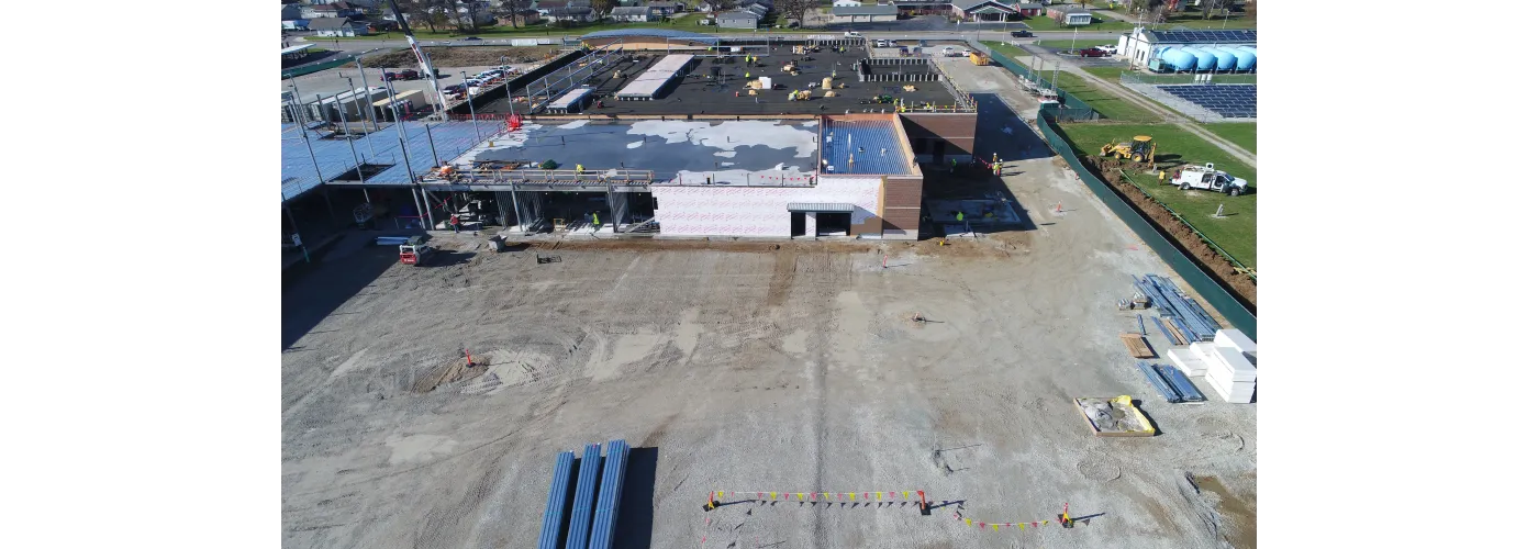 Work continues on Reid Health's new campus in Connersville on Nov. 26, 2024.