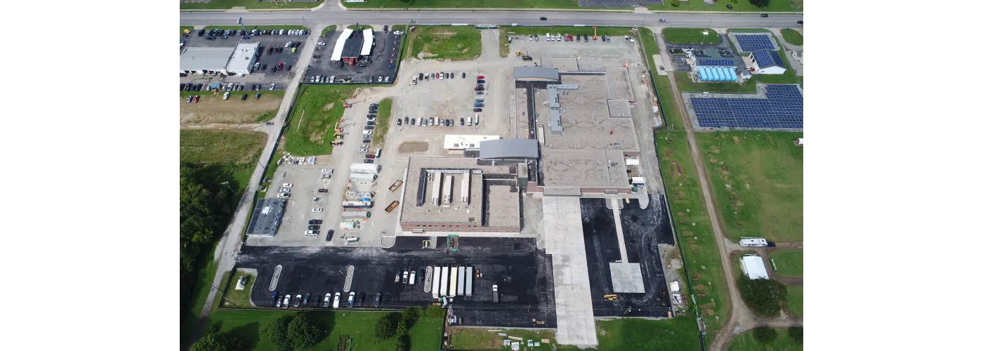 Work continues on Reid Health's new campus in Connersville on Aug. 5, 2025.