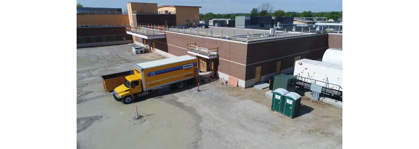 Work continues on Reid Health's new campus in Connersville on May 7, 2025.