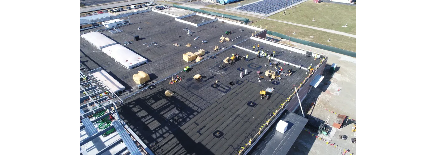 Work continues on Reid Health's new campus in Connersville on Feb. 4, 2025.
