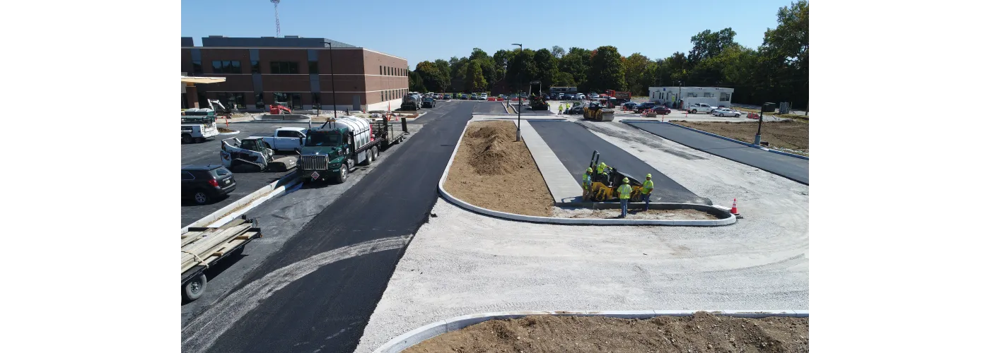 Work continues on Reid Health's new campus in Connersville on Sept. 12, 2025.