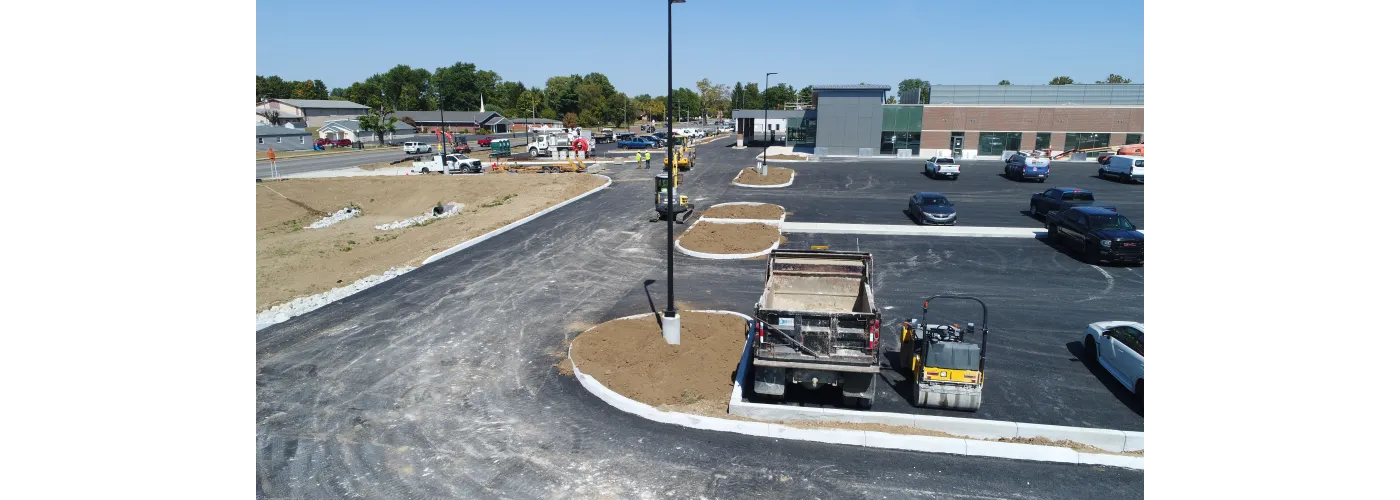 Work continues on Reid Health's new campus in Connersville on Sept. 12, 2025.