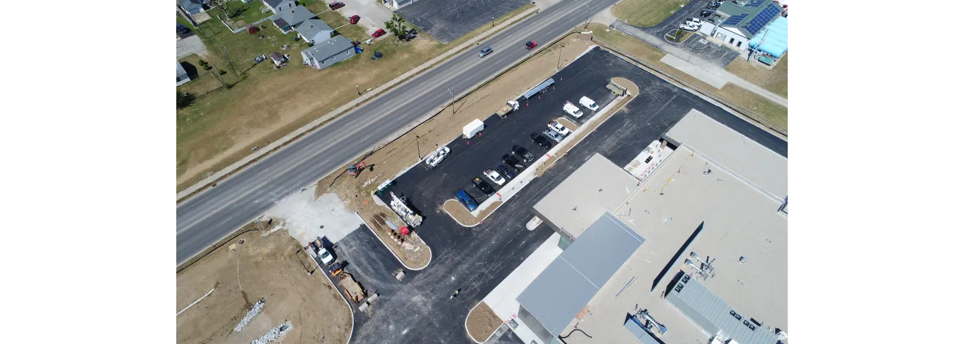 Work continues on Reid Health's new campus in Connersville on Sept. 12, 2025.