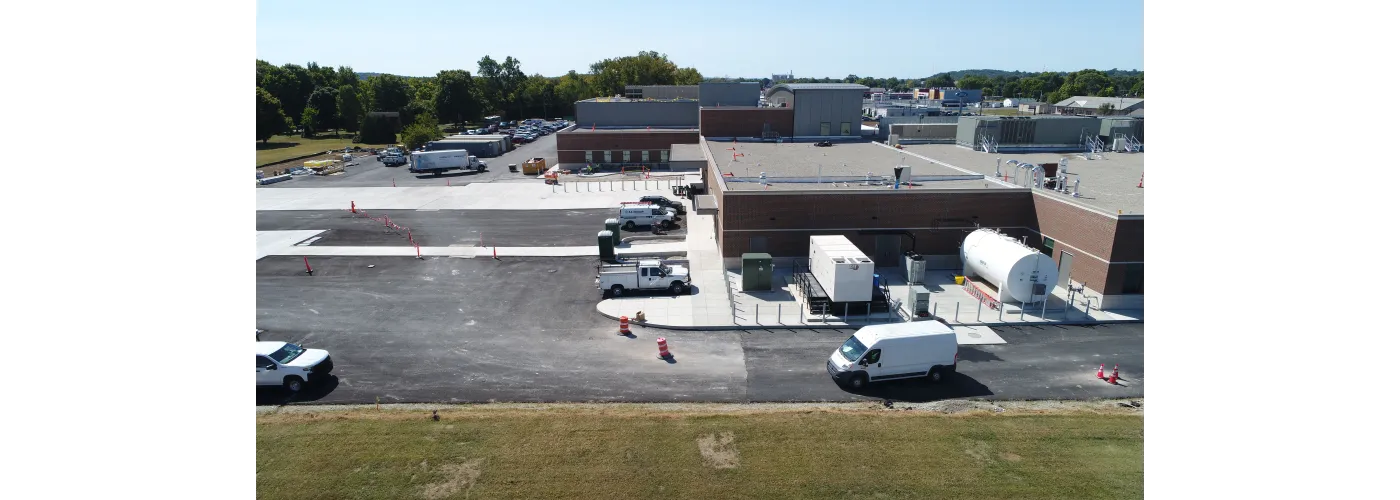 Work continues on Reid Health's new campus in Connersville on Sept. 9, 2025.