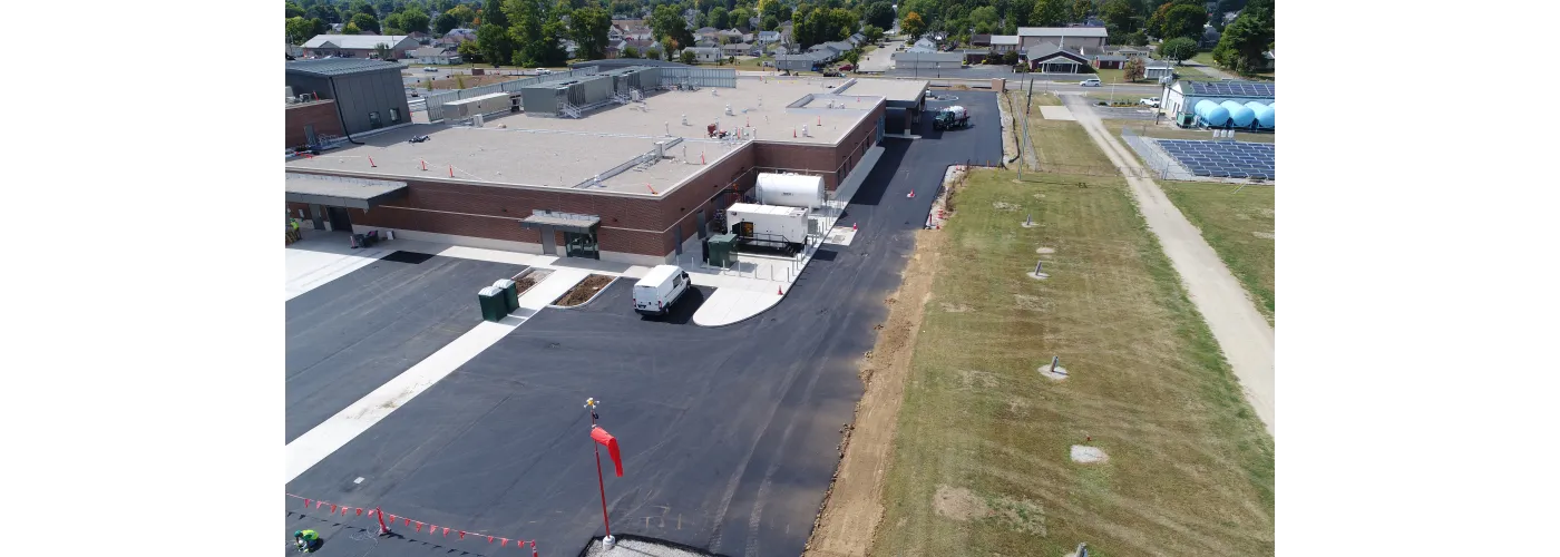 Work continues on Reid Health's new campus in Connersville on Sept. 16, 2025.