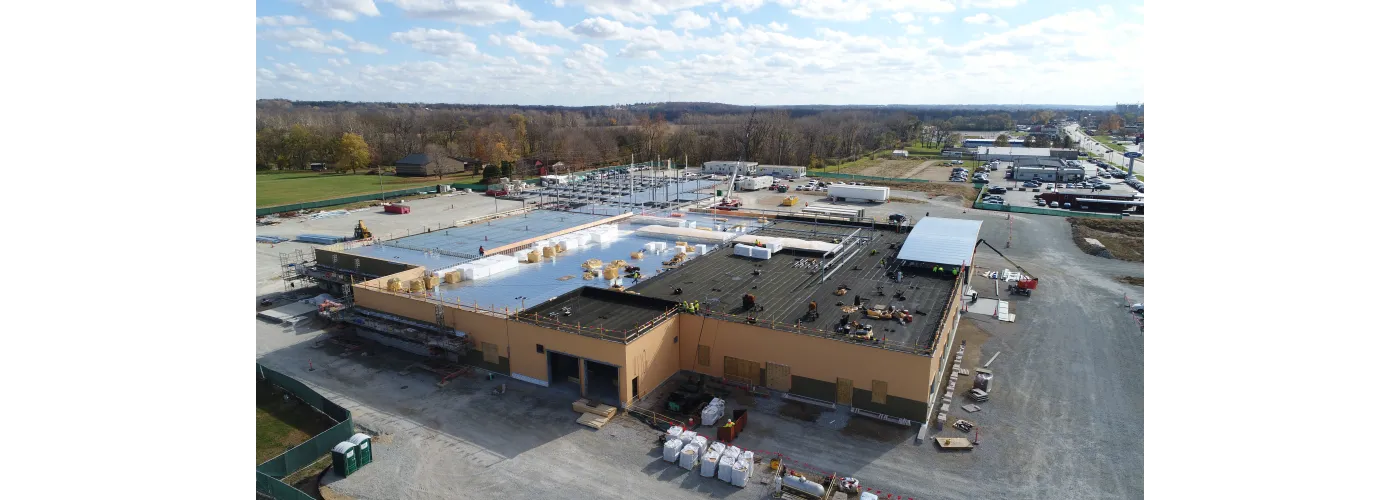 Work continues on Reid Health's new campus in Connersville on Nov. 5, 2024.