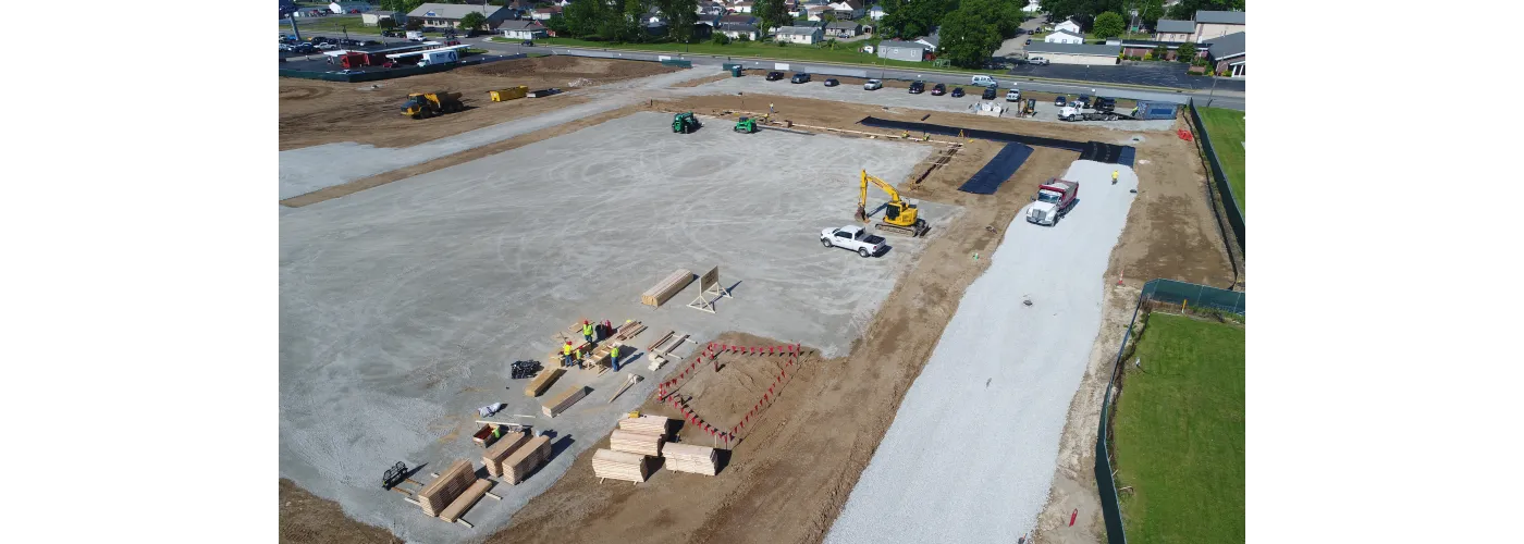 Work continues on Reid Health's new campus in Connersville on May 16, 2024.