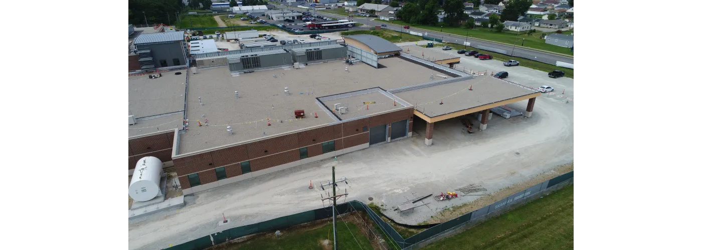 Work continues on Reid Health's new campus in Connersville on July 11, 2025.