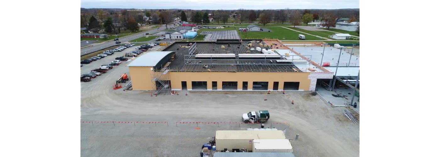 Work continues on Reid Health's new campus in Connersville on Nov. 12, 2024.