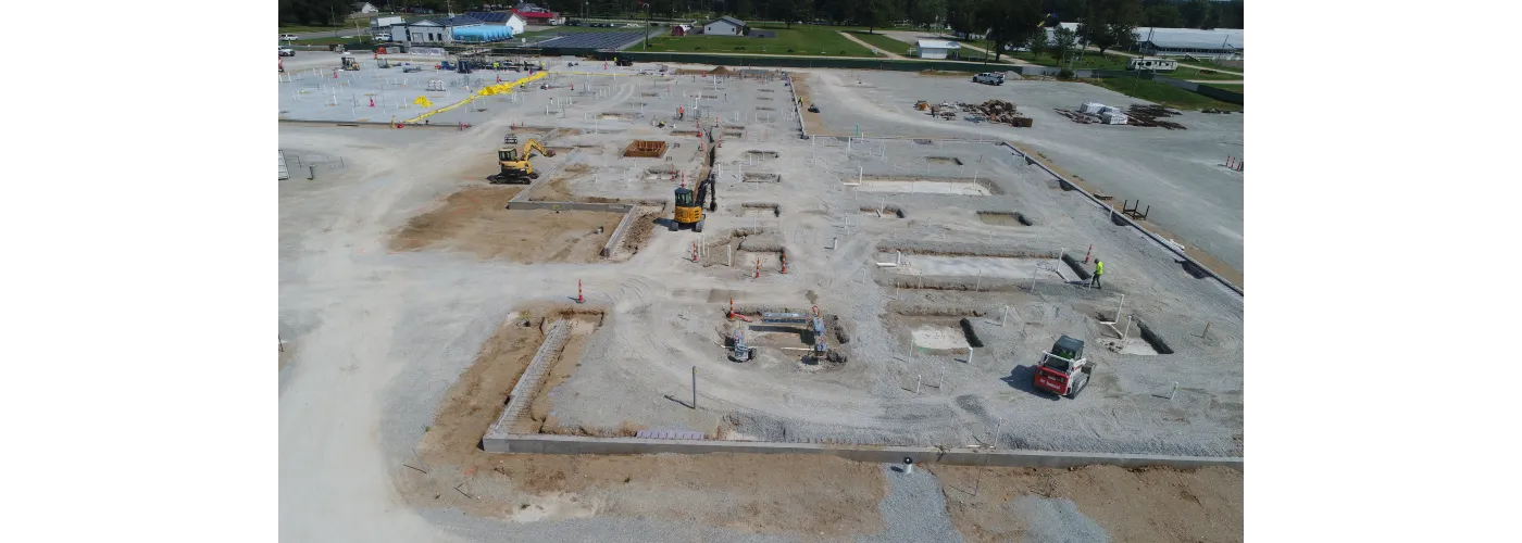 Work continues on Reid Health's new campus in Connersville on Aug. 6, 2024.