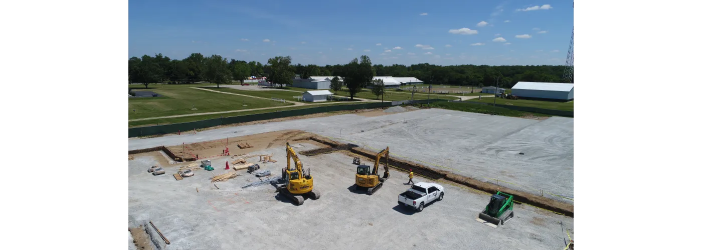 Work continues on Reid Health's new campus in Connersville on June 11, 2024.