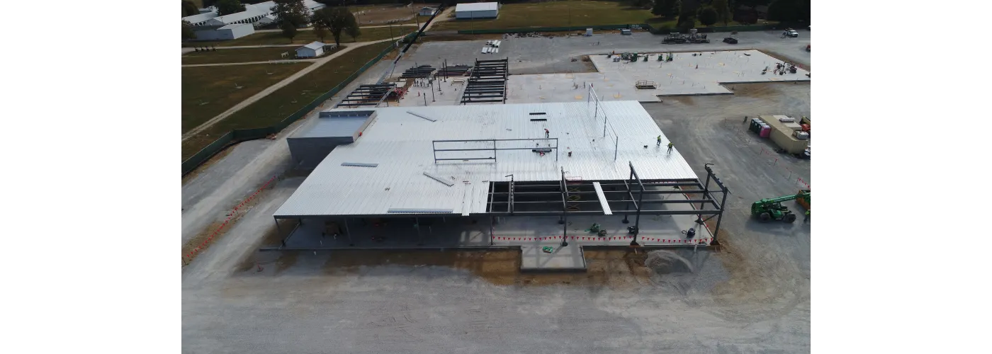 Work continues on Reid Health's new campus in Connersville on Sept. 17, 2024.