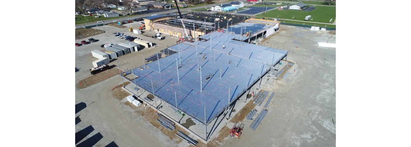 Work continues on Reid Health's new campus in Connersville on Nov. 26, 2024.