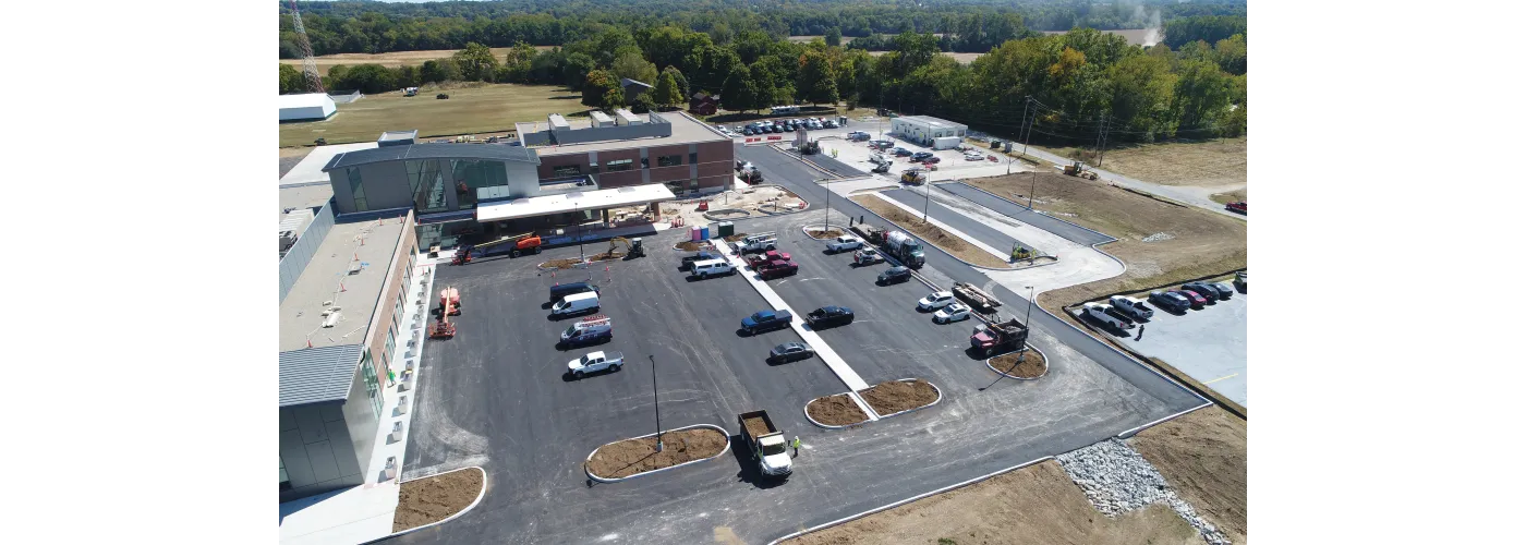 Work continues on Reid Health's new campus in Connersville on Sept. 12, 2025.