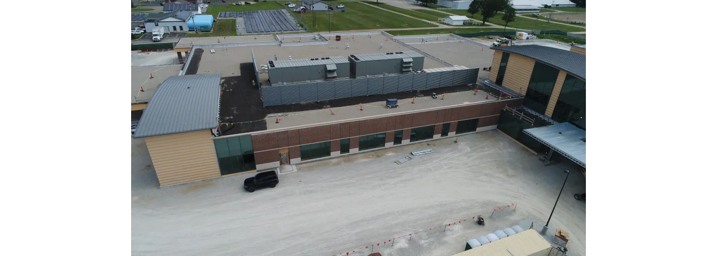 Work continues on Reid Health's new campus in Connersville on July 11, 2025.