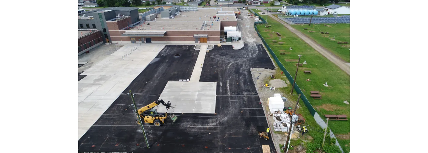 Work continues on Reid Health's new campus in Connersville on Aug. 5, 2025.
