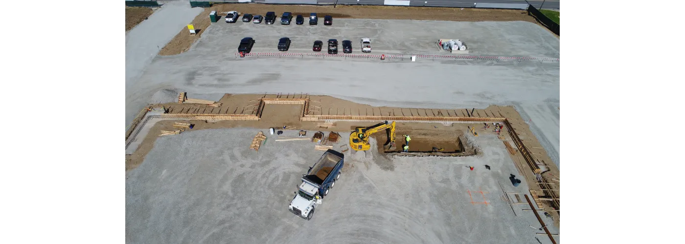 Work continues on Reid Health's new campus in Connersville on May 30, 2024.
