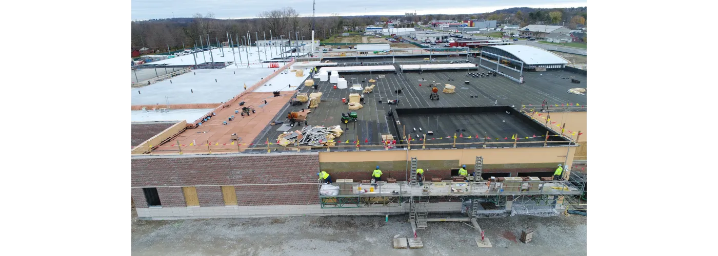 Work continues on Reid Health's new campus in Connersville on Nov. 12, 2024.