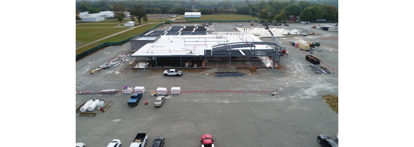 Work continues on Reid Health's new campus in Connersville on Sept. 24, 2024.