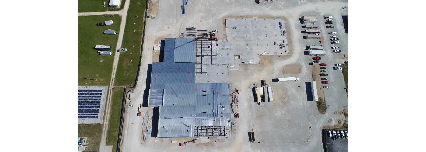 Work continues on Reid Health's new campus in Connersville on Oct. 8, 2024.