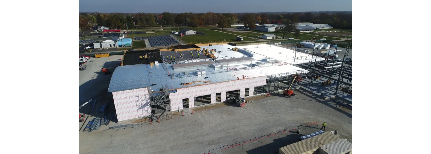 Work continues on Reid Health's new campus in Connersville on Oct. 29, 2024.