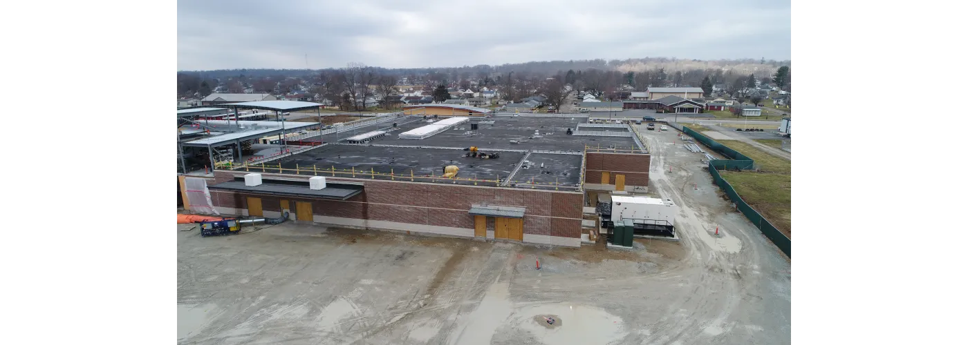 Work continues on Reid Health's new campus in Connersville on Feb. 27, 2025.