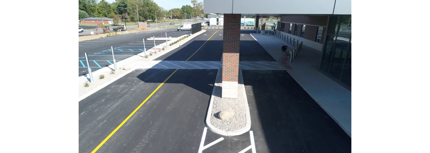 Work continues on Reid Health's new campus in Connersville on Oct. 1, 2025.
