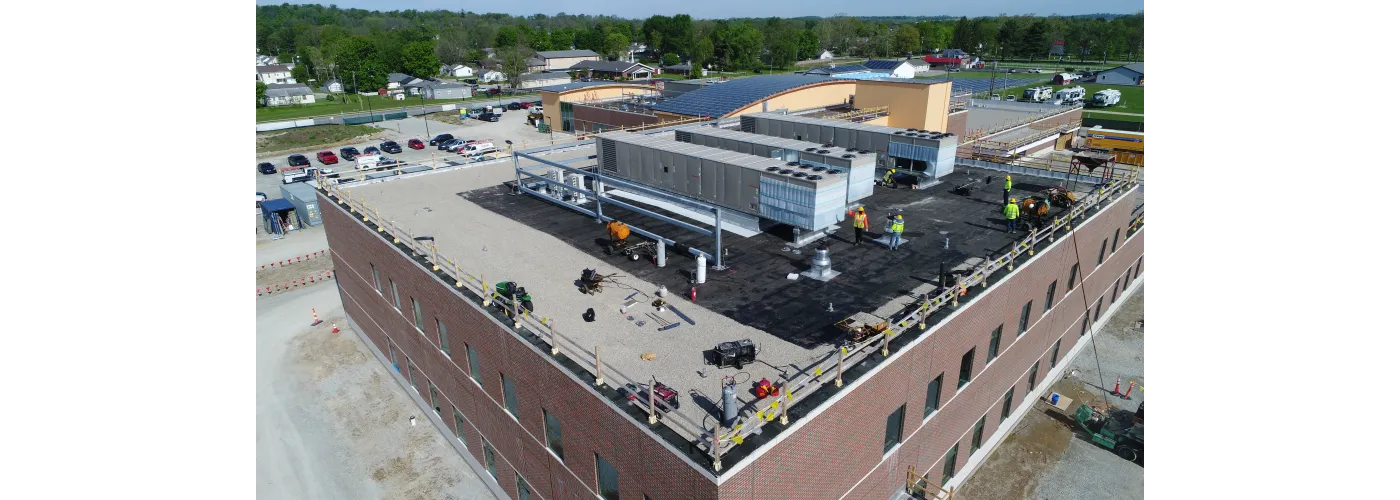 Work continues on Reid Health's new campus in Connersville on May 7, 2025.