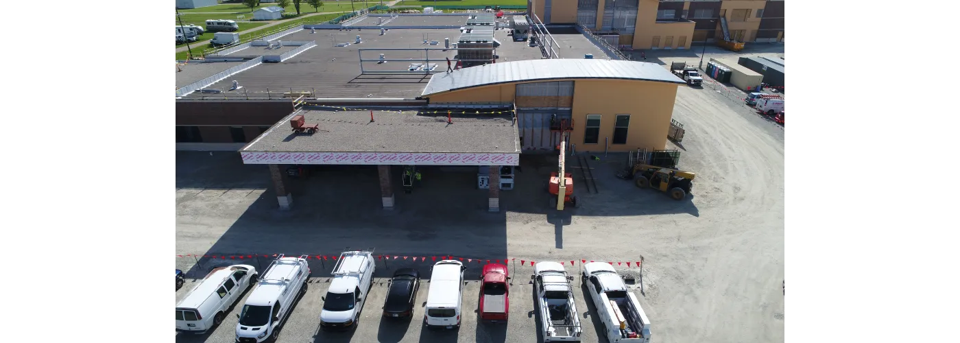 Work continues on Reid Health's new campus in Connersville on May 7, 2025.