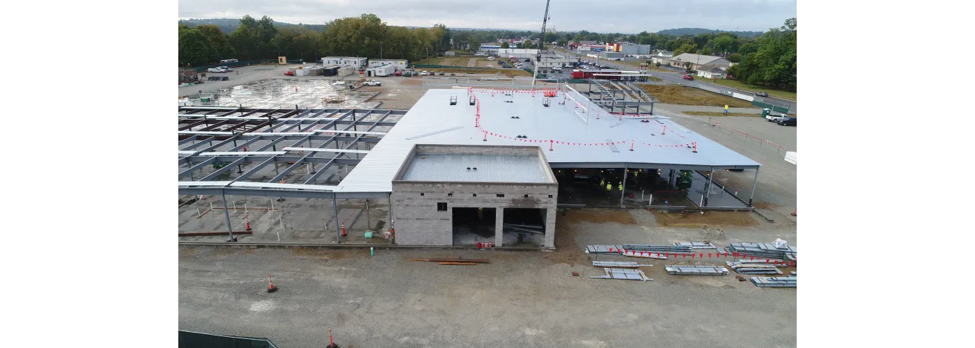 Work continues on Reid Health's new campus in Connersville on Sept. 24, 2024.