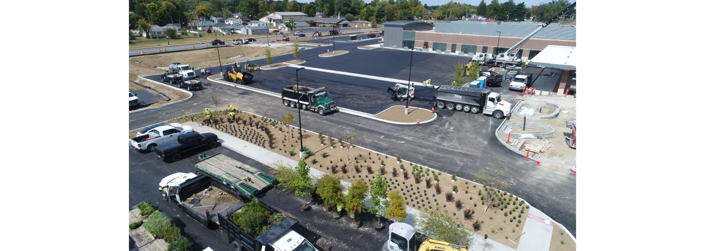 Work continues on Reid Health's new campus in Connersville on Sept. 16, 2025.