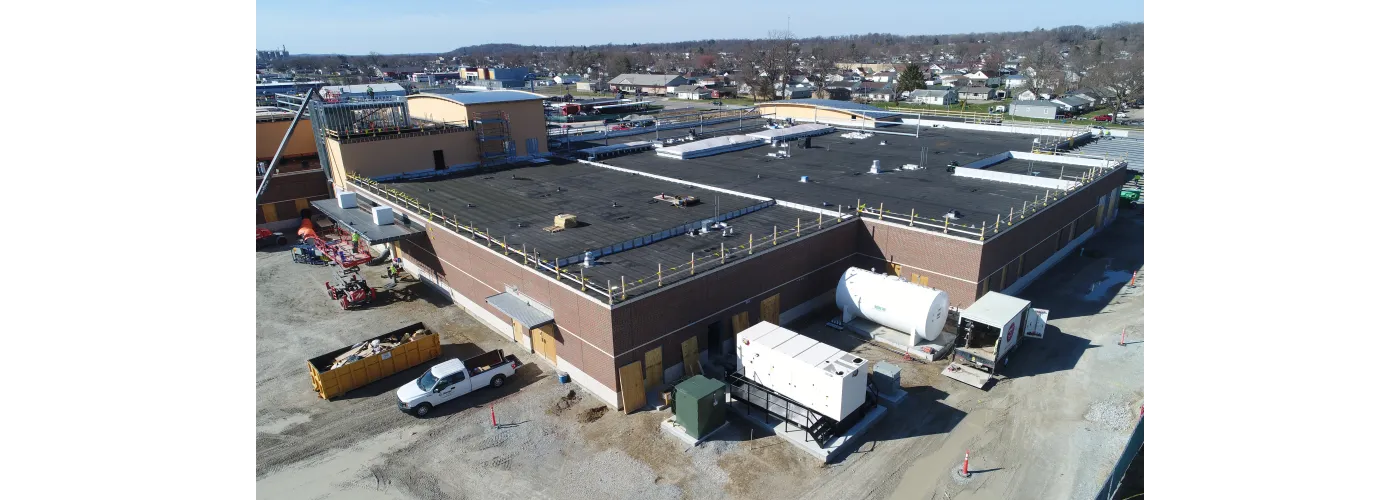 Work continues on Reid Health's new campus in Connersville on March 18, 2025.