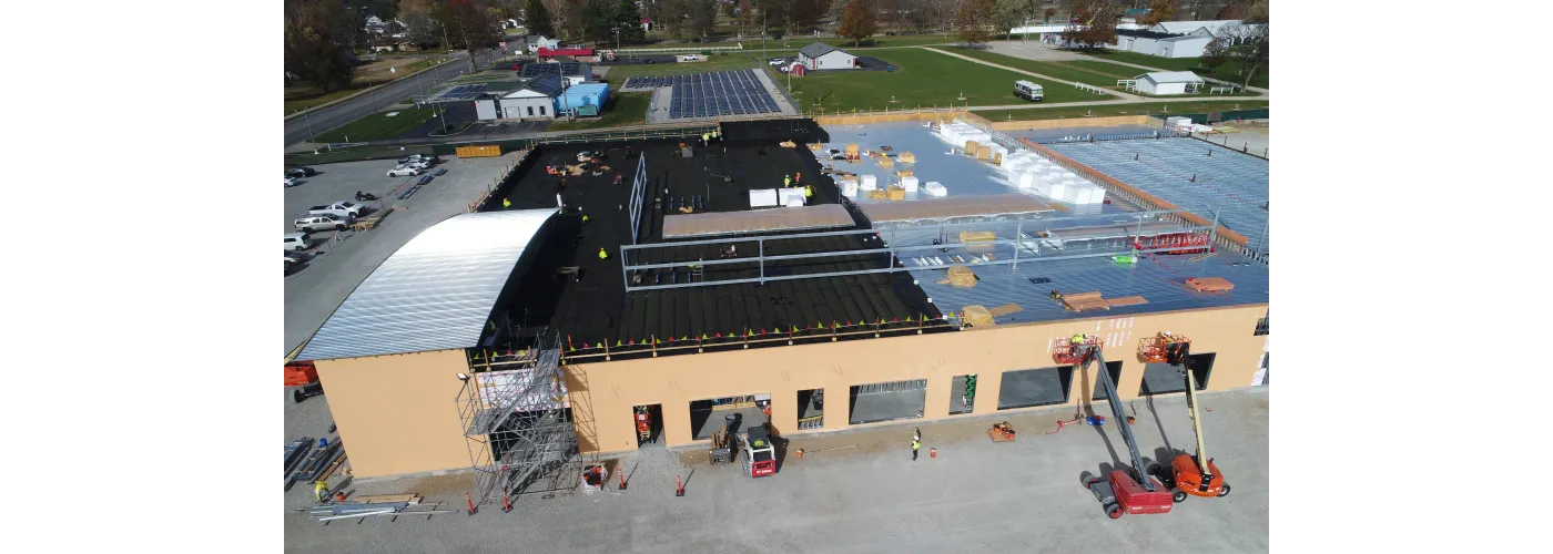 Work continues on Reid Health's new campus in Connersville on Nov. 5, 2024.