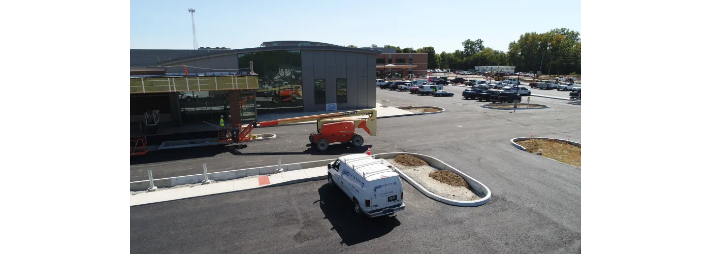 Work continues on Reid Health's new campus in Connersville on Sept. 9, 2025.