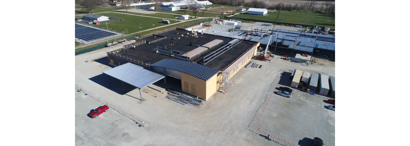Work continues on Reid Health's new campus in Connersville on Dec. 6, 2024.