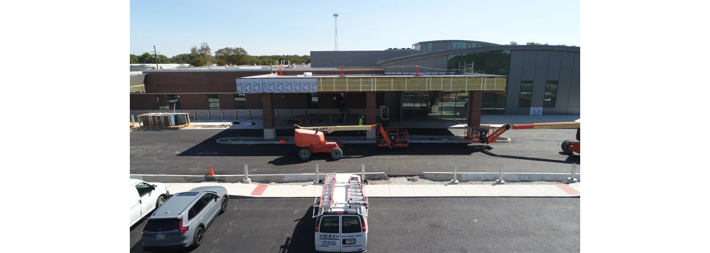 Work continues on Reid Health's new campus in Connersville on Sept. 9, 2025.