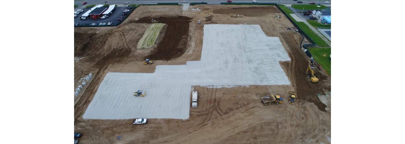 Work continues on Reid Health's new campus in Connersville on April 24, 2024.