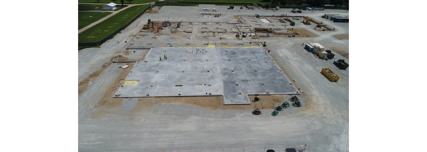 Work continues on Reid Health's new campus in Connersville on July 19, 2024.