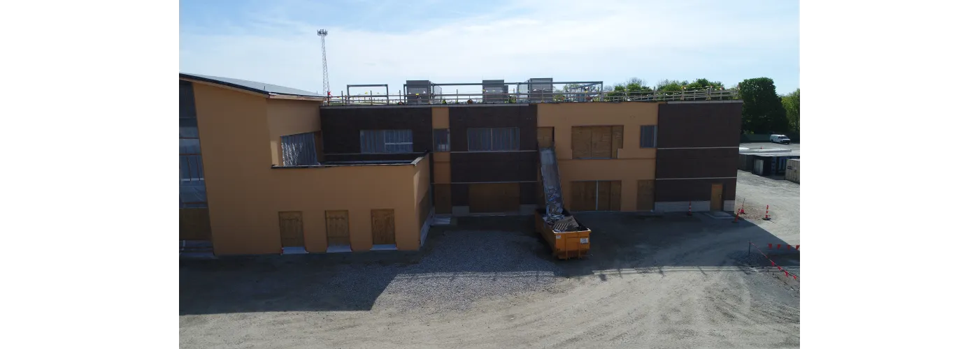 Work continues on Reid Health's new campus in Connersville on May 7, 2025.