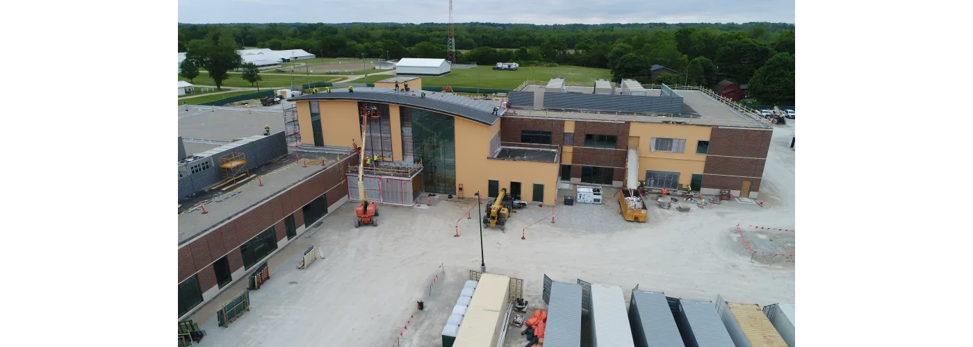 Work continues on Reid Health's new campus in Connersville on May 27, 2025.