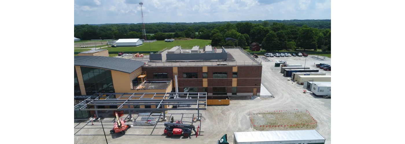 Work continues on Reid Health's new campus in Connersville on June 26, 2025.