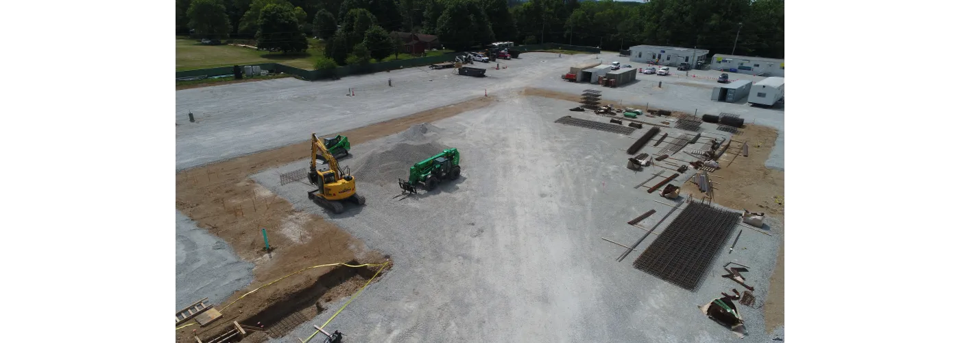 Work continues on Reid Health's new campus in Connersville on June 18, 2024.