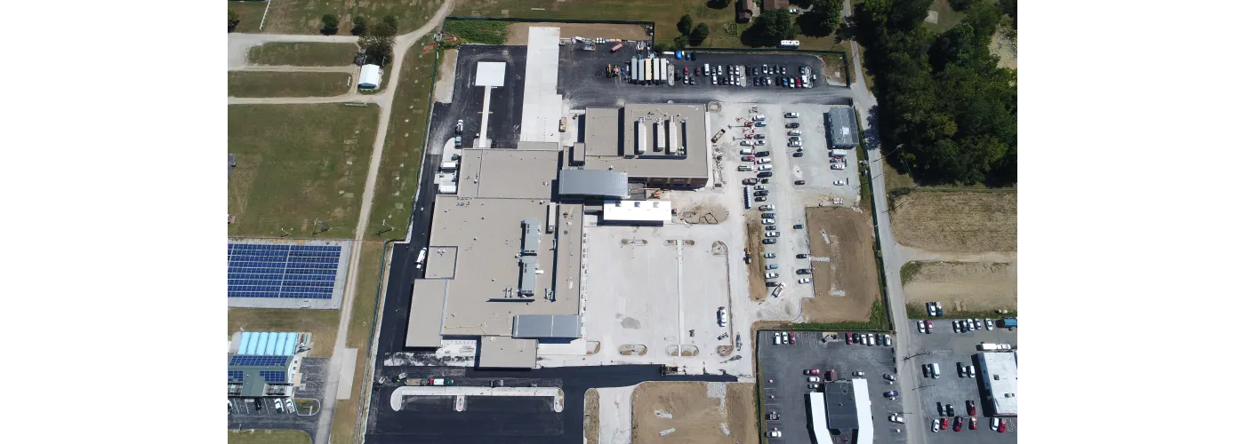 Work continues on Reid Health's new campus in Connersville on Aug. 29, 2025.