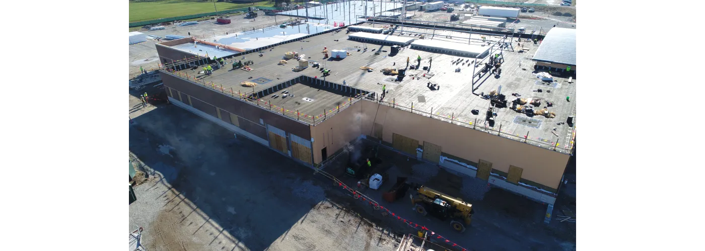 Work continues on Reid Health's new campus in Connersville on Nov. 26, 2024.