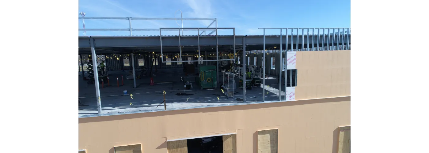 Work continues on Reid Health's new campus in Connersville on Feb. 4, 2025.