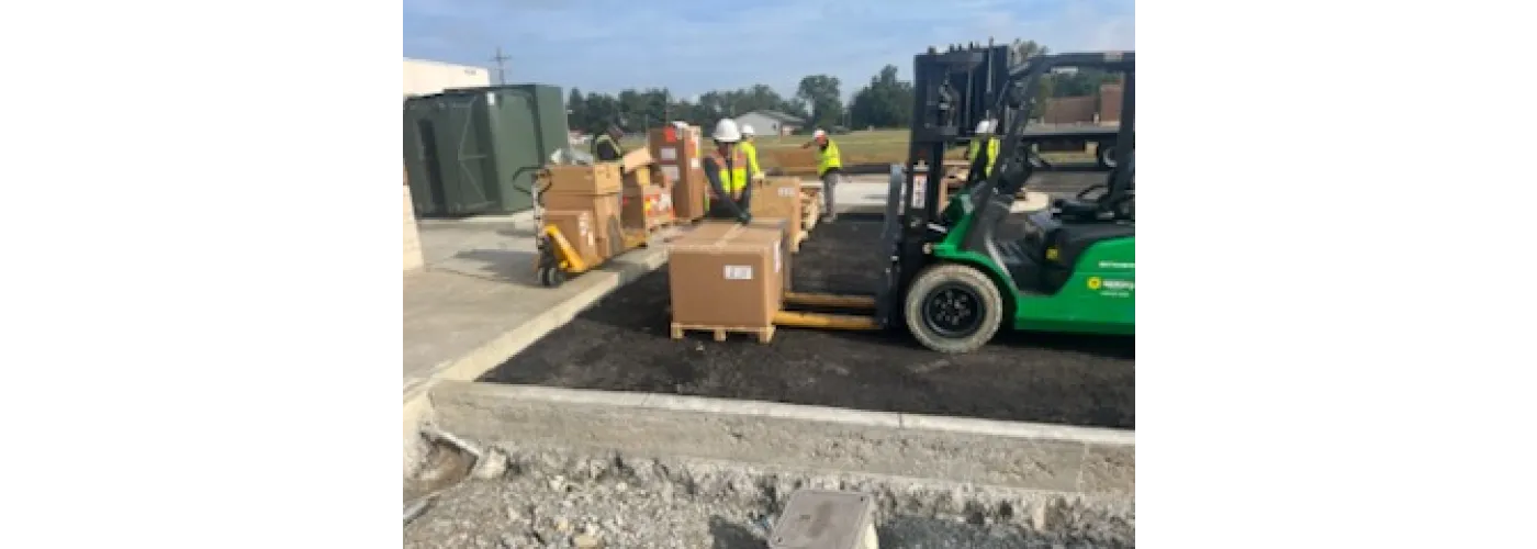 The new MRI machine is delivered and installed at Reid Health's new campus in Connersville on Sept. 4, 2025.