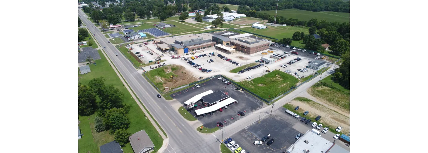Work continues on Reid Health's new campus in Connersville on Aug. 8, 2025.