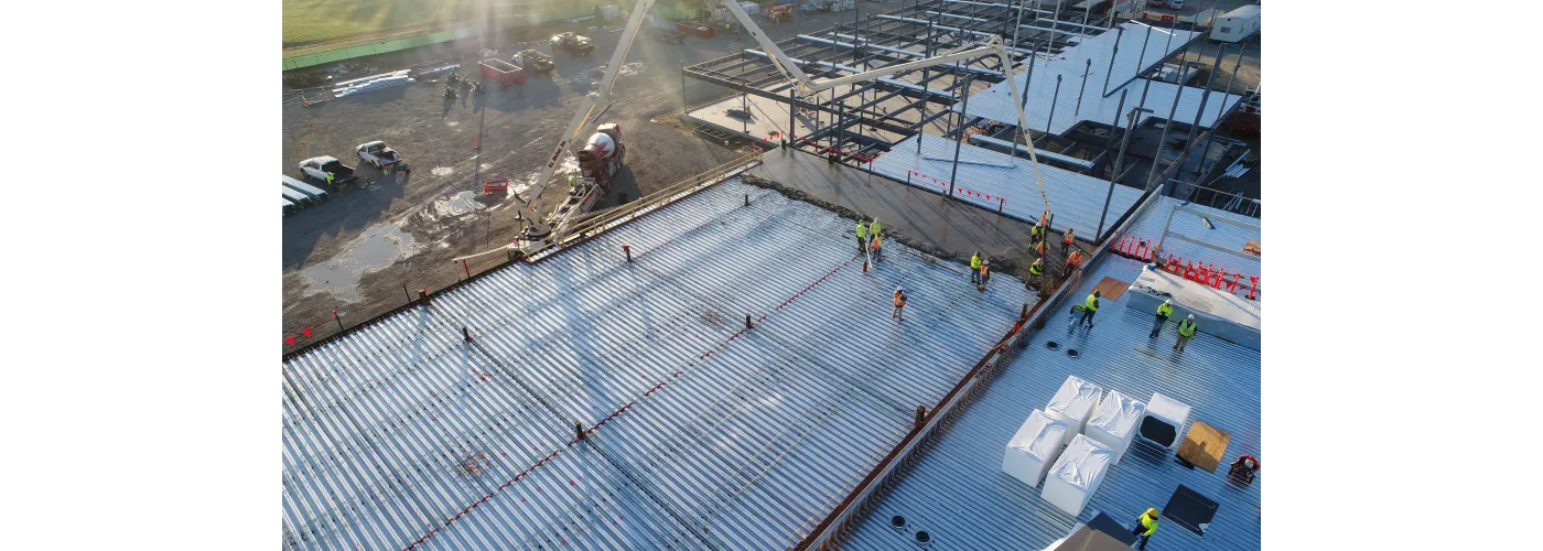 Work continues on Reid Health's new campus in Connersville on Nov. 7, 2024.
